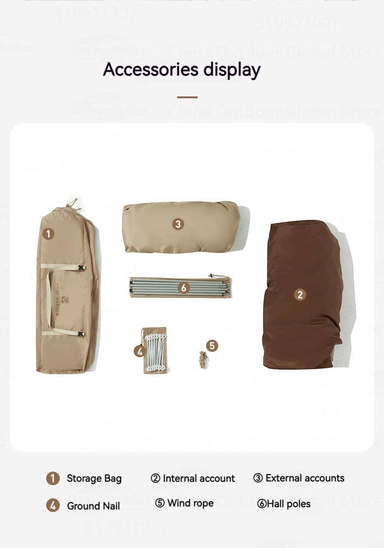 MOBI GARDEN Holiday Mountain 5.9 – 260CM X 230CM