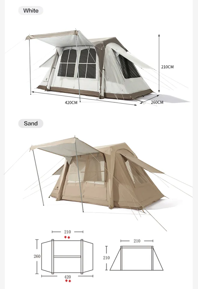 MOBI GARDEN Lansheng 2 Inflatable Tent 5P – 420CM X 260CM