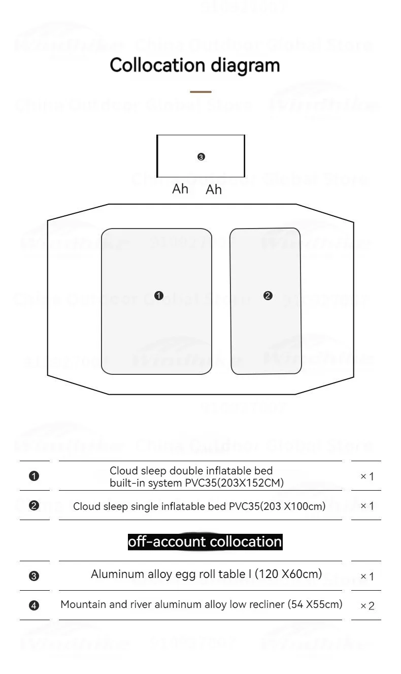 MOBI GARDEN Lansheng 2 Inflatable Tent 5P – 420CM X 260CM
