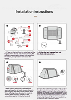 MOBI GARDEN Lansheng 2 Inflatable Tent 5P – 420CM X 260CM
