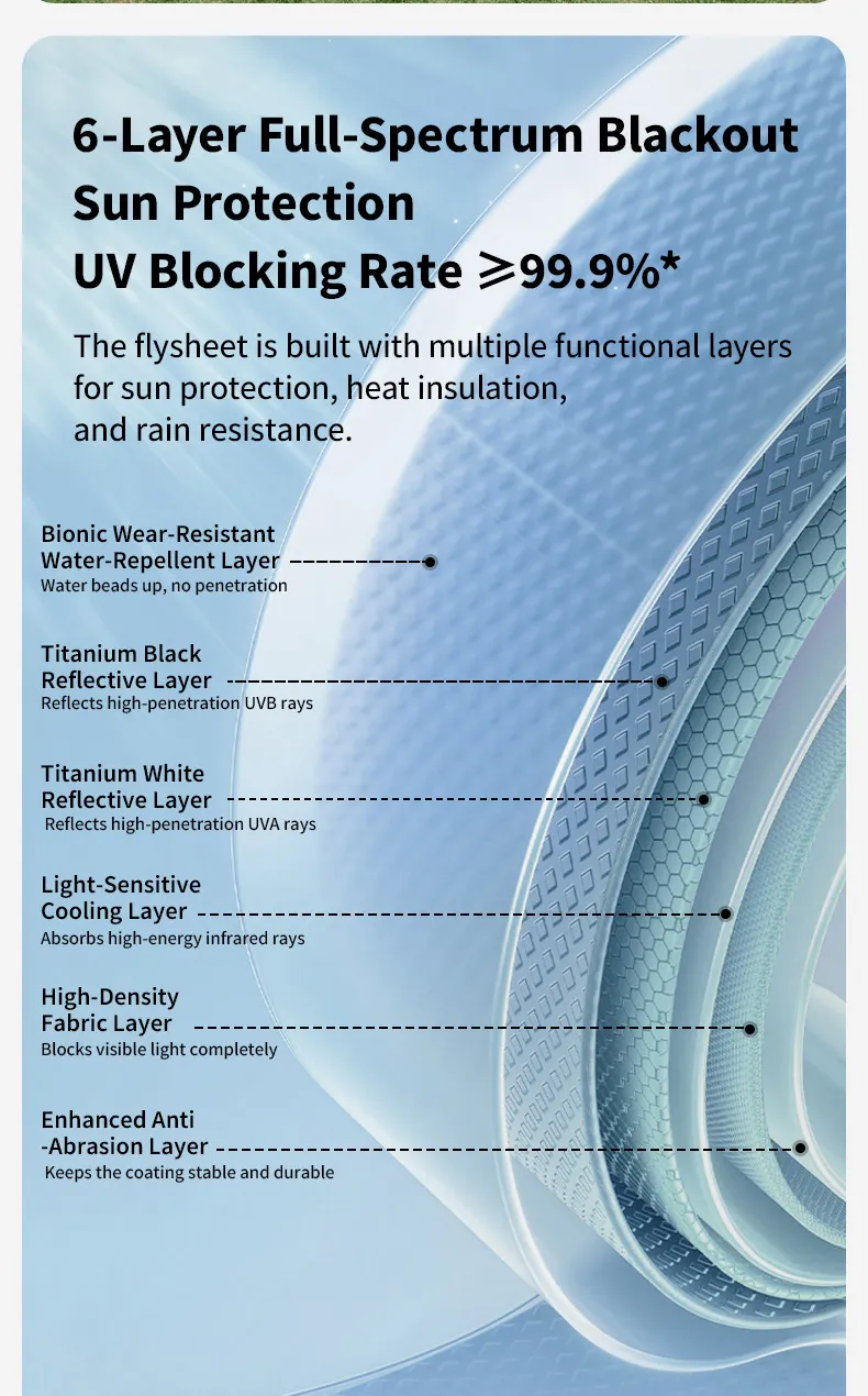 MOBI GARDEN PO Series Air Tent (PRO 165) 3P – 240CM X 240CM