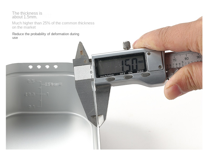CAMPINGMOON Mess Tin Lunch Box & Frying Net Set – Large