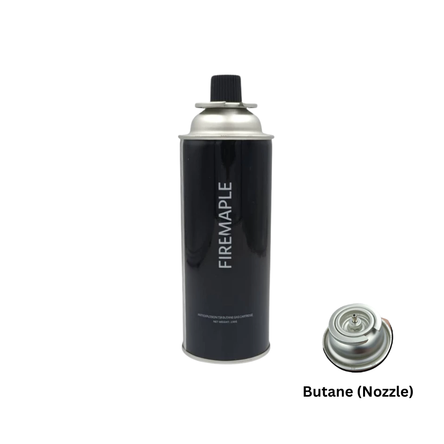 FIREMAPLE Black Butane Gas Canister 230G