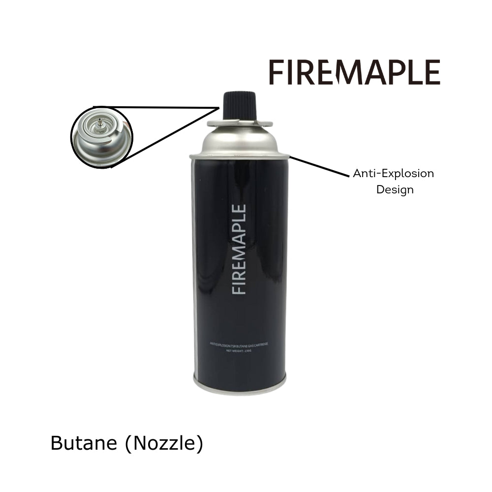 FIREMAPLE Black Butane Gas Canister 230G