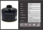 FIREMAPLE G2 Black ISO Butane Gas 230G
