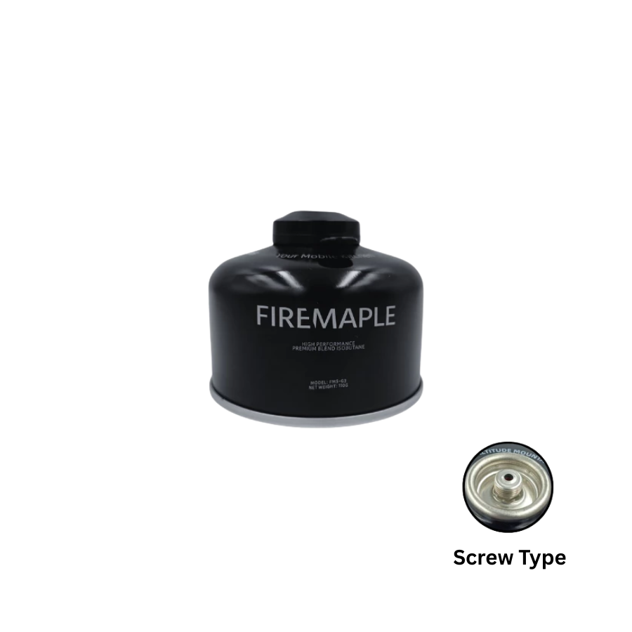 FIREMAPLE G3 Black ISO Butane Gas 110G