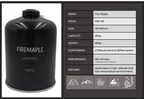 FIREMAPLE G5 Black ISO Butane 450G