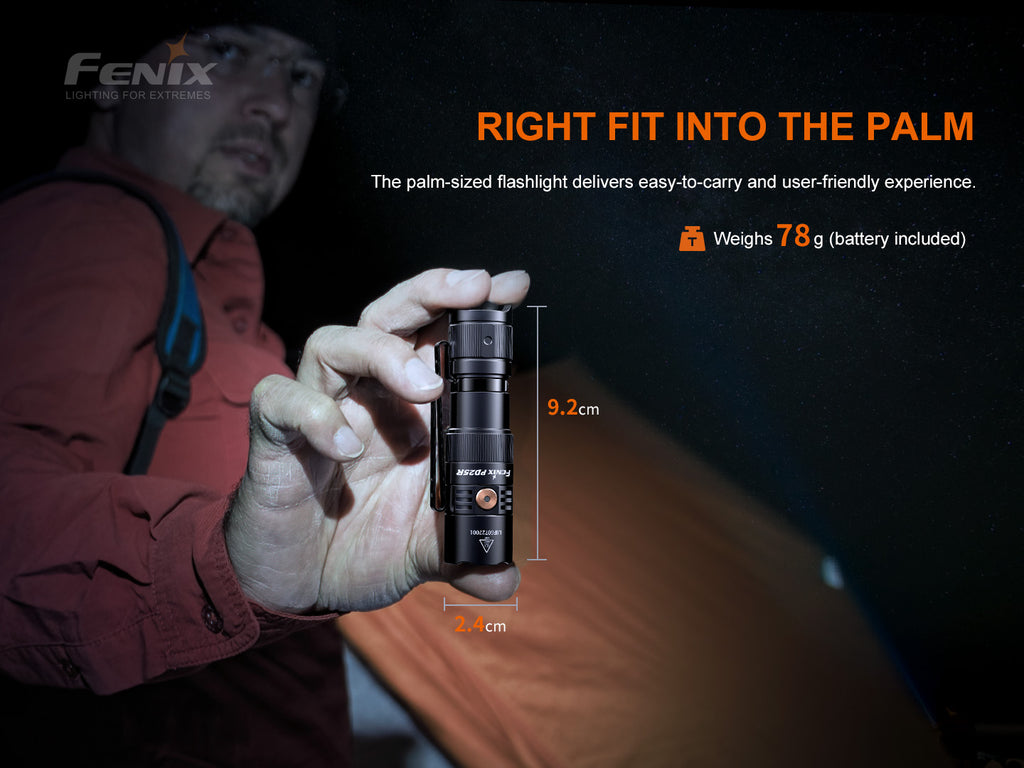 FENIX PD25R Portable Rechargeable Flashlight 800LM