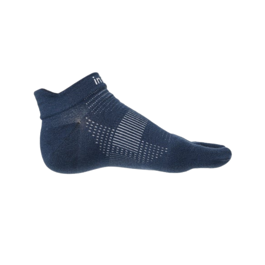 INJINJI Run Lightweight No-Show Ultra Thin Performance Running Socks - Navy