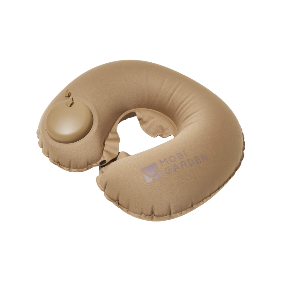 MOBI GARDEN Press-Type U-Shaped Neck Pillow with Pump