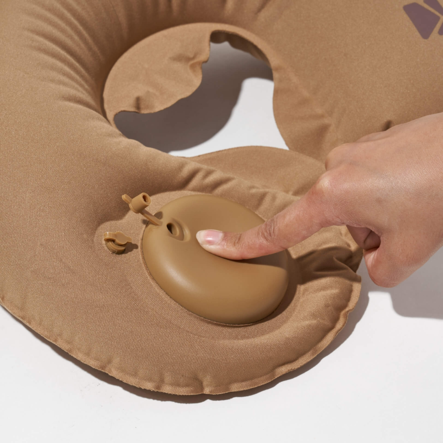 MOBI GARDEN Press-Type U-Shaped Neck Pillow with Pump