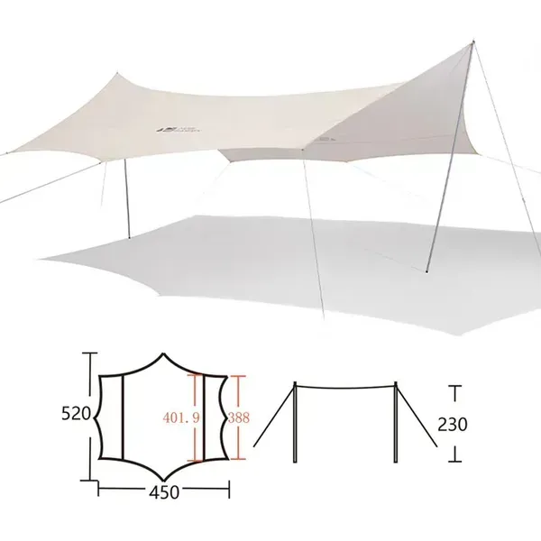 MOBI GARDEN Junting Tarp 520X450