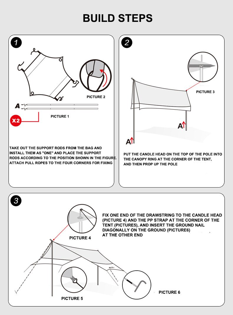MOBI GARDEN Junting Tarp 520X450