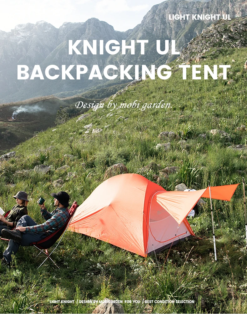 MOBI GARDEN Light Knight UL Tent - 1P Plus