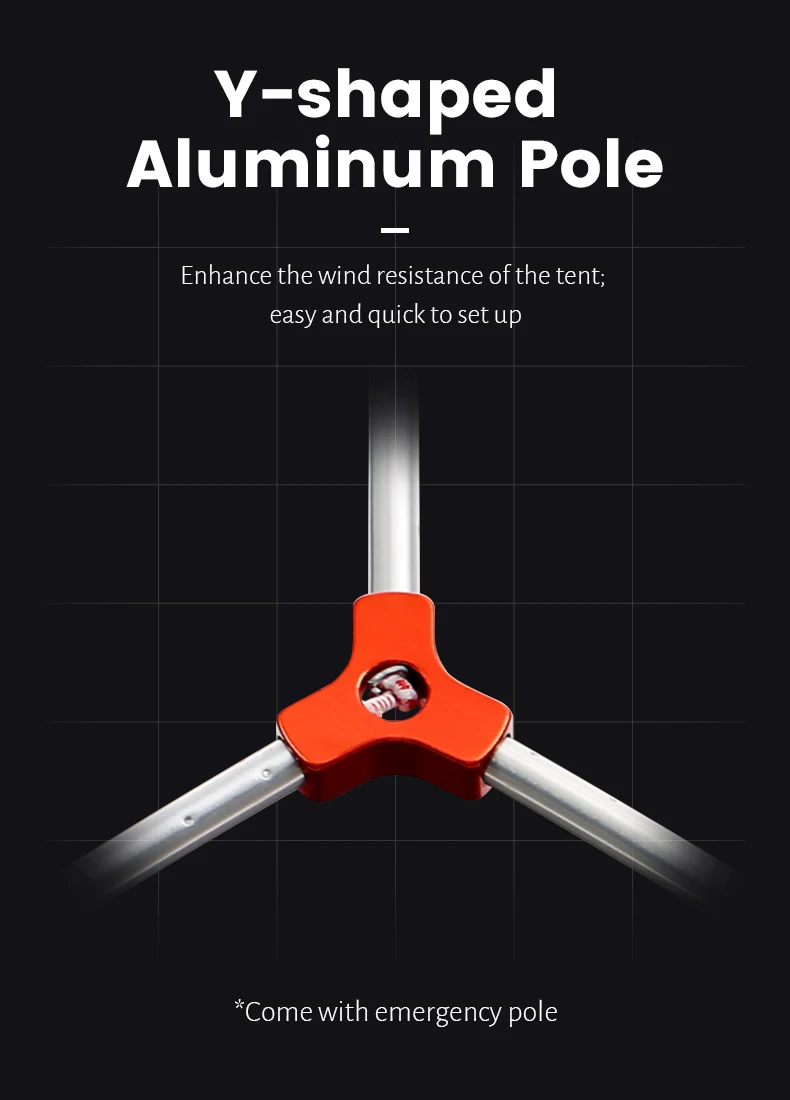 MOBI GARDEN Light Knight UL Tent - 1P Plus