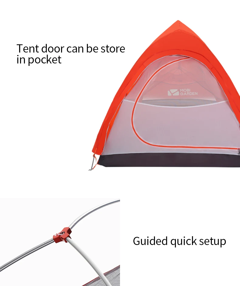 MOBI GARDEN Light Knight UL Tent - 1P Plus