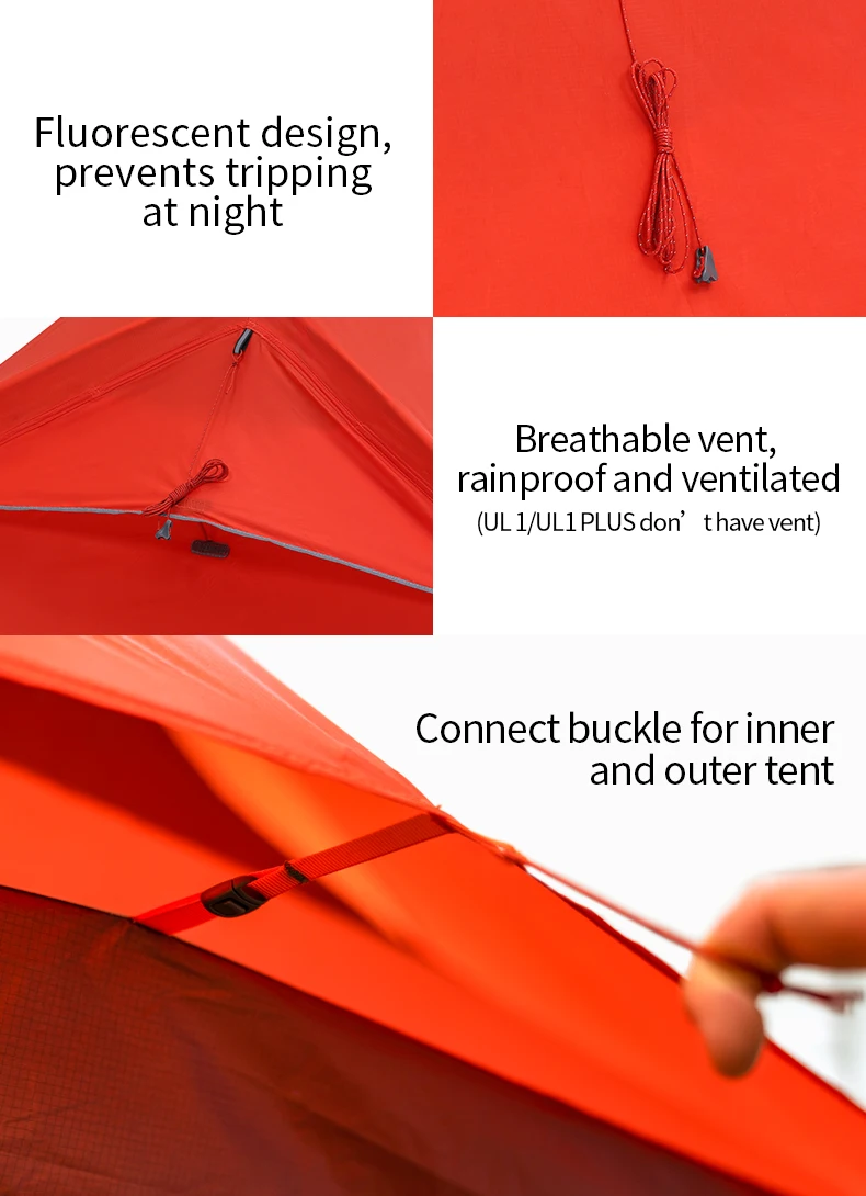 MOBI GARDEN Light Knight UL Tent - 1P Plus