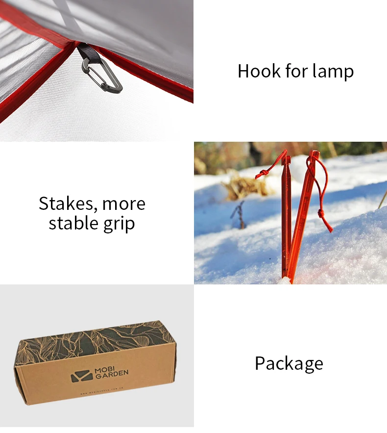MOBI GARDEN Light Knight UL Tent - 1P Plus