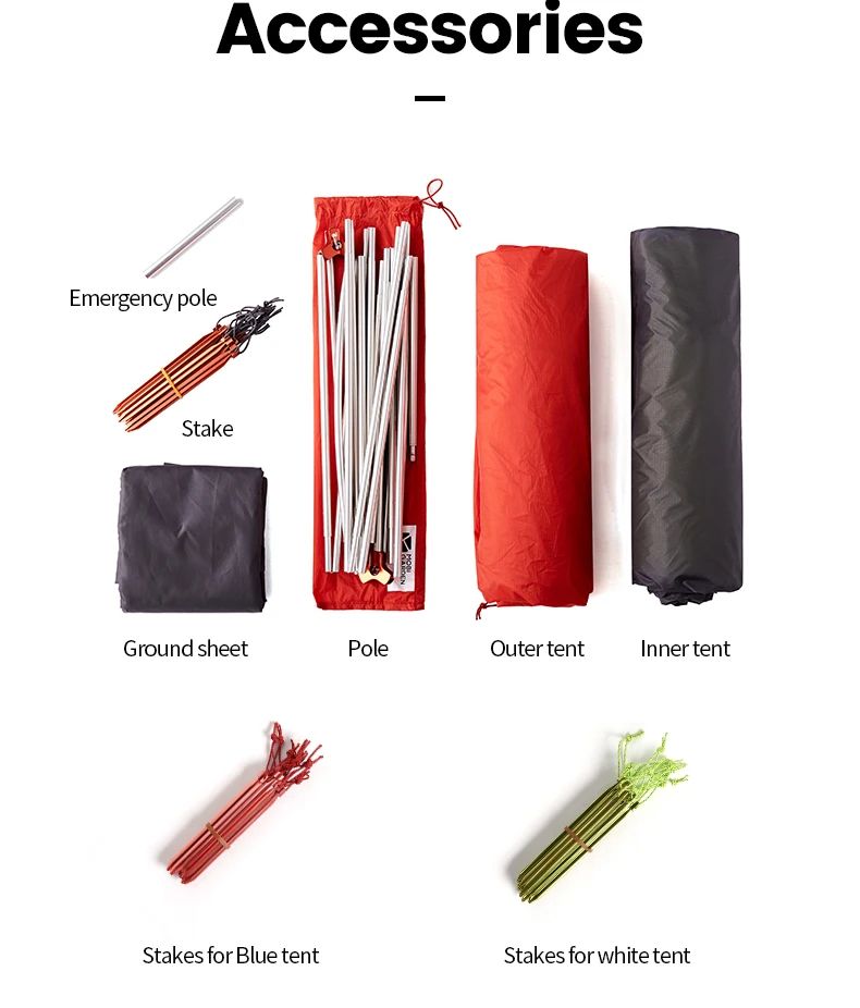 MOBI GARDEN Light Knight UL Tent - 1P Plus