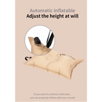 MOBI GARDEN Auto Inflatable Square Pillow
