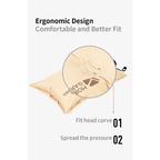 MOBI GARDEN Auto Inflatable Square Pillow