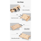 MOBI GARDEN Auto Inflatable Square Pillow