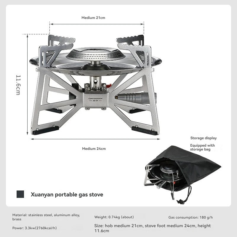 CAMPINGMOON XD-5F Portable Camping Stove