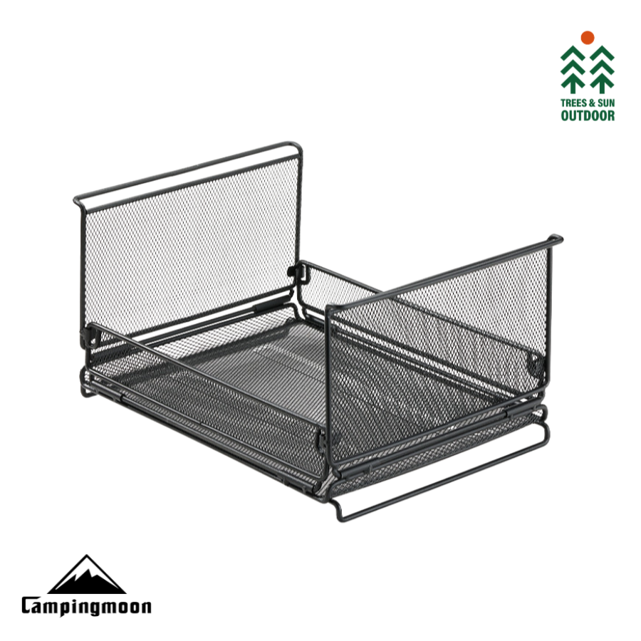 CAMPINGMOON CK-23BK Folding Half IGT Basket