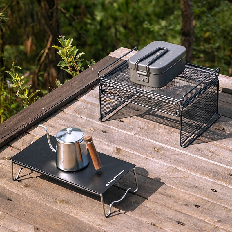 CAMPINGMOON CK-23BK Folding Half IGT Basket