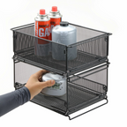 CAMPINGMOON CK-23BK Folding Half IGT Basket