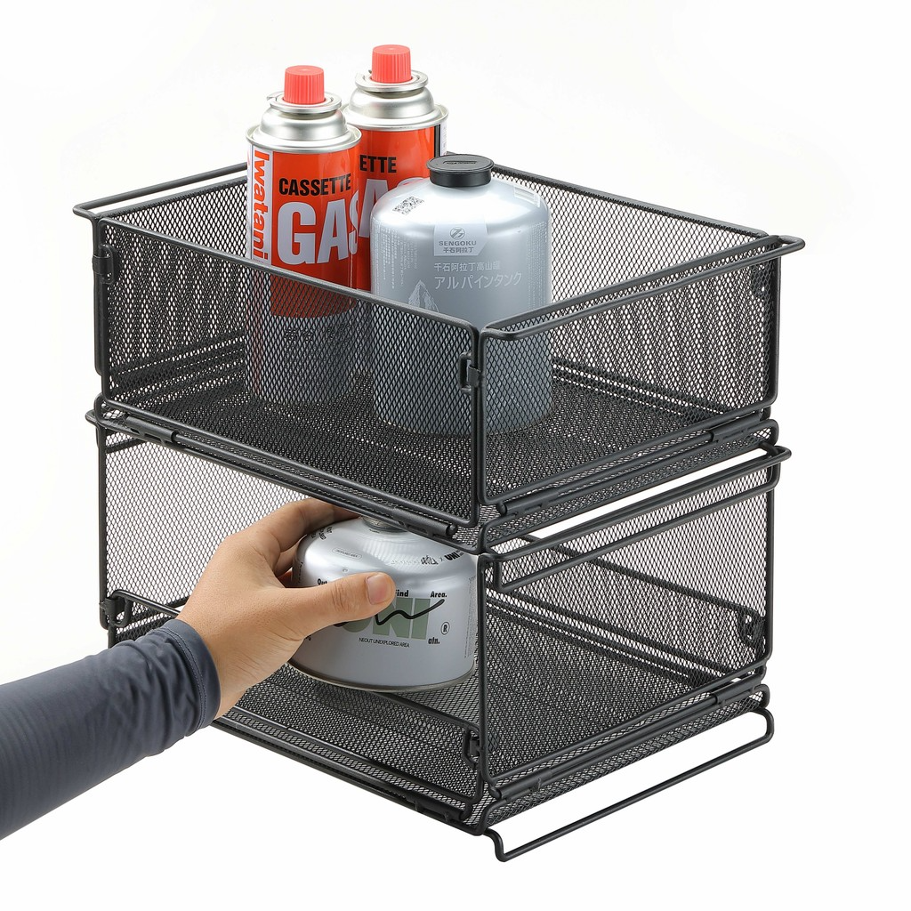 CAMPINGMOON CK-23BK Folding Half IGT Basket