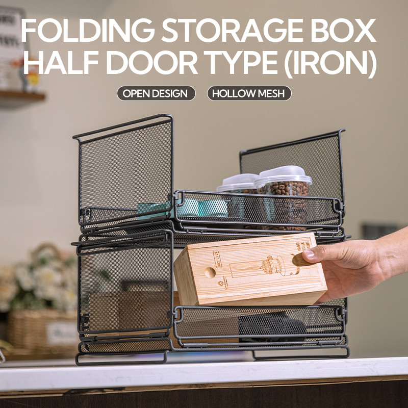 CAMPINGMOON CK-23BK Folding Half IGT Basket