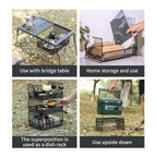 CAMPINGMOON CK-23BK Folding Half IGT Basket
