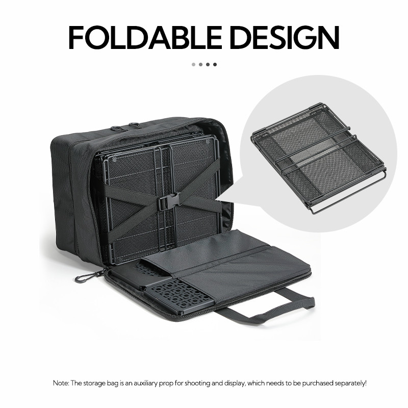 CAMPINGMOON CK-23BK Folding Half IGT Basket