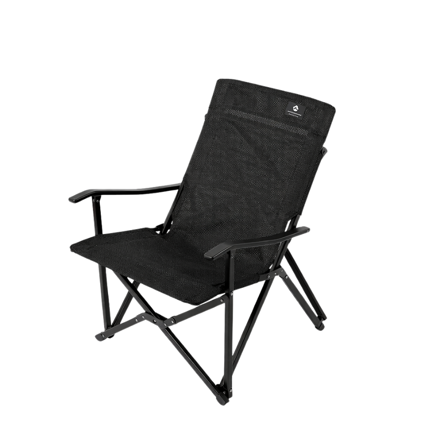 CAMPINGMOON F-1003-WBK Folding Mesh Handrest Low Chair