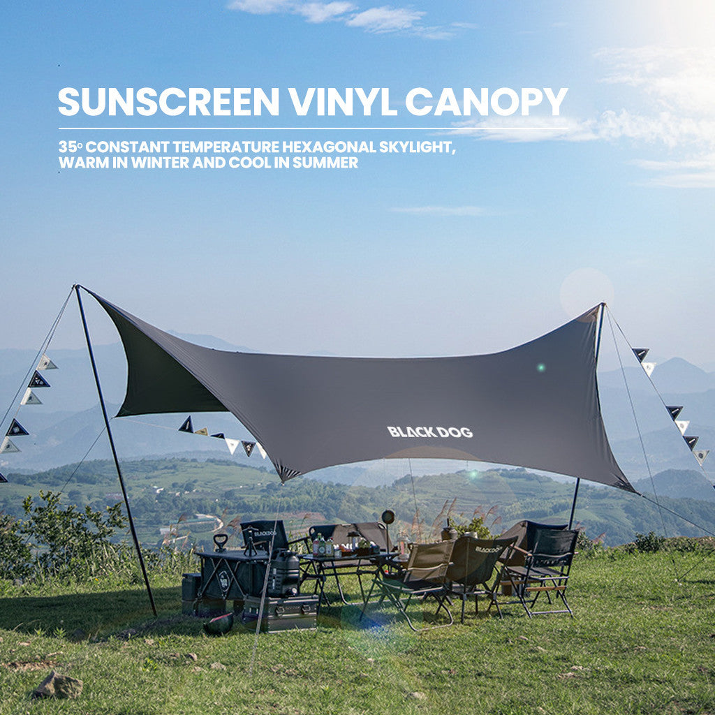 BLACKDOG Xingwei Hexagon Edge Tarp - 500 X 300 CM