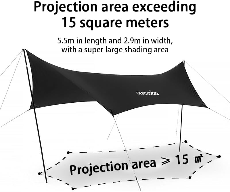 BLACKDOG Xingwei Hexagon Edge Tarp - 500 X 300 CM