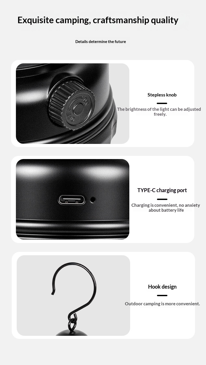 BLACKDOG Candlelight Retro Camping Lamp - 150LM