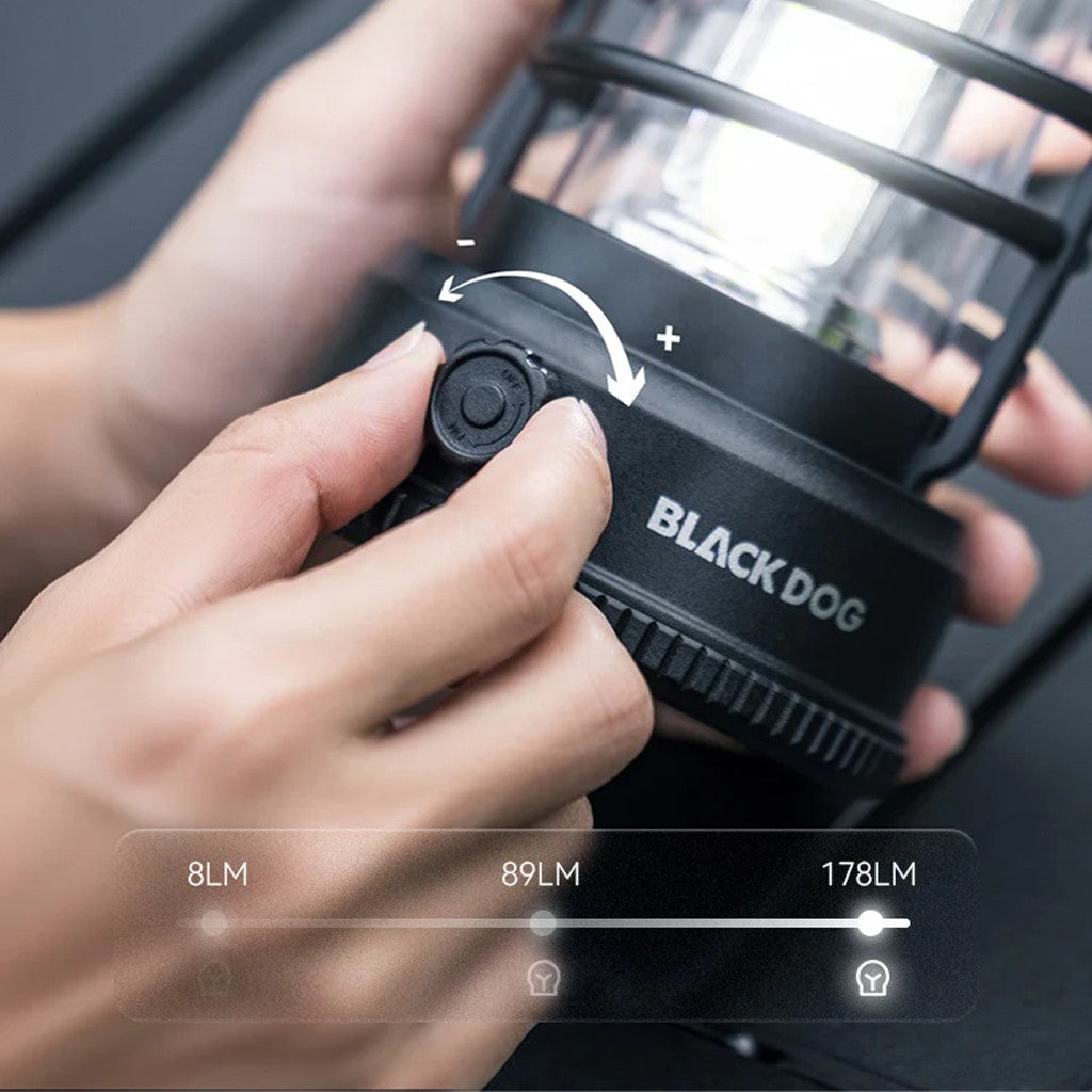 BLACKDOG Black Seal 2-in-1 Lantern Fan Light