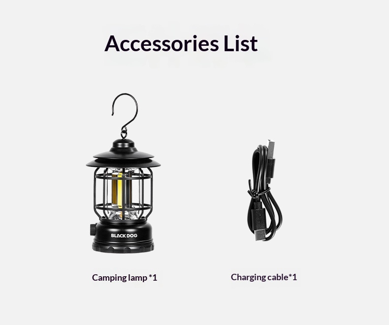 BLACKDOG Candlelight Retro Camping Lamp - 150LM