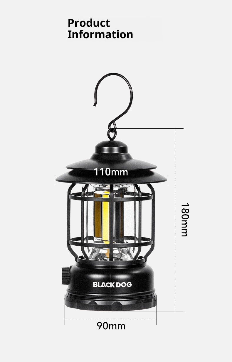 BLACKDOG Candlelight Retro Camping Lamp - 150LM