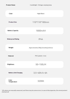 BLACKDOG Candlelight Retro Camping Lamp - 150LM