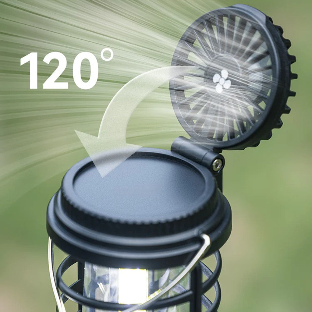 BLACKDOG Black Seal 2-in-1 Lantern Fan Light