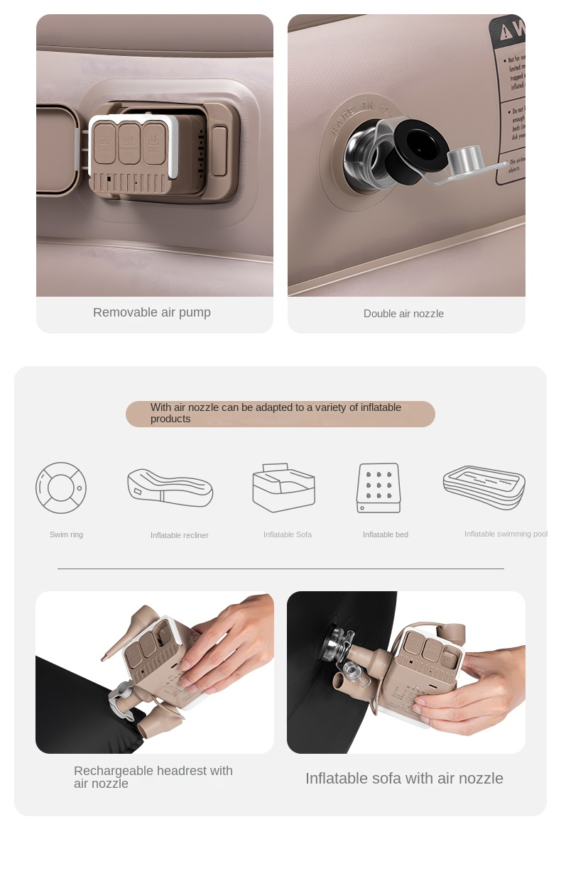 BLACKDOG Dumeng Auto Inflatable Sleeping Bed 2P with Pillow – 25CM