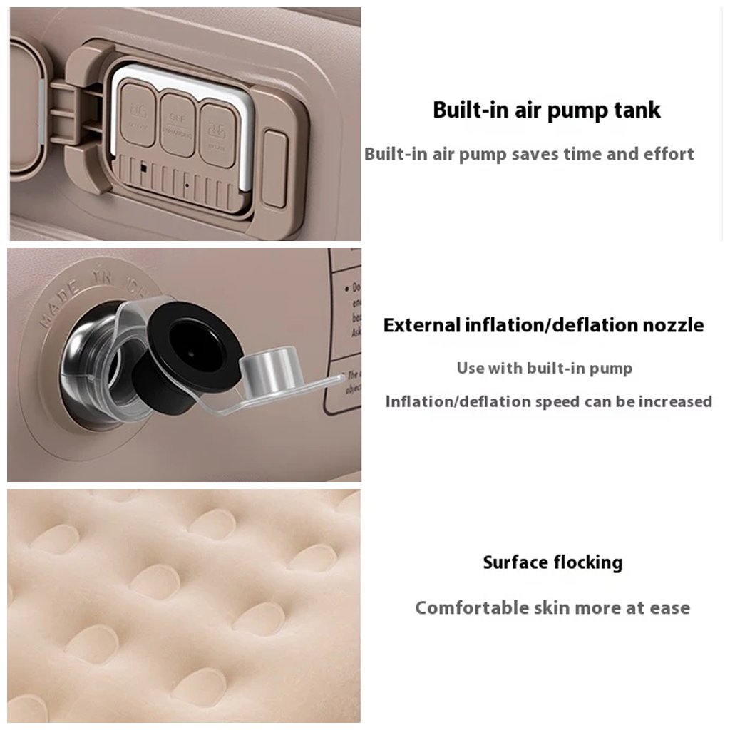 BLACKDOG Dumeng Auto Inflatable Sleeping Bed 2P with Pillow – 25CM