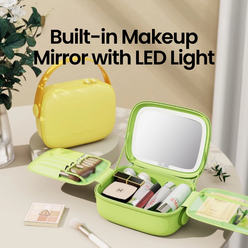 FUNGOOFUN Makeup Bag With Mirror