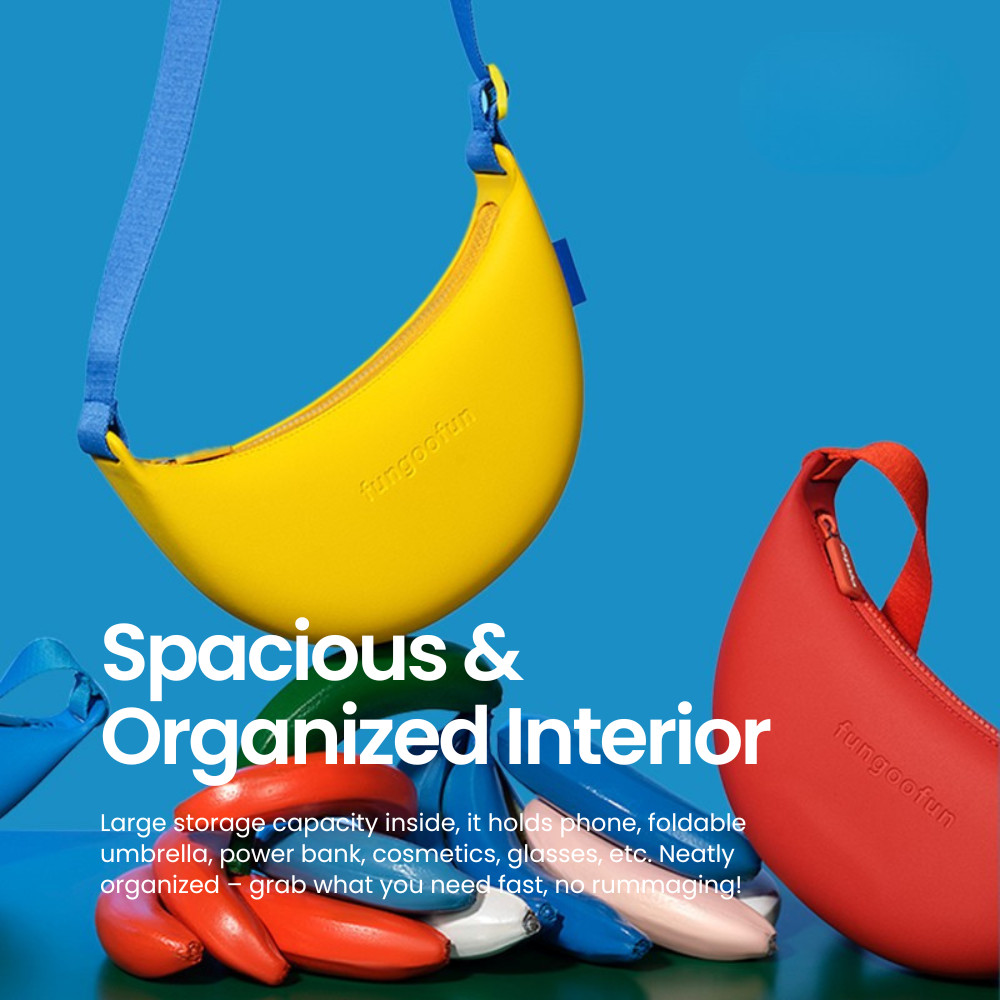 FUNGOOFUN Banana Crossbody Bag
