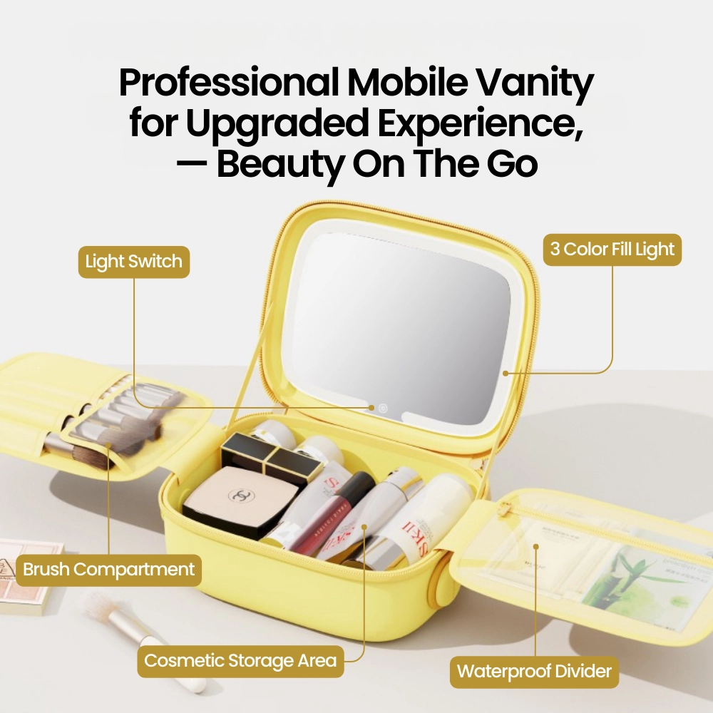 FUNGOOFUN Makeup Bag With Mirror