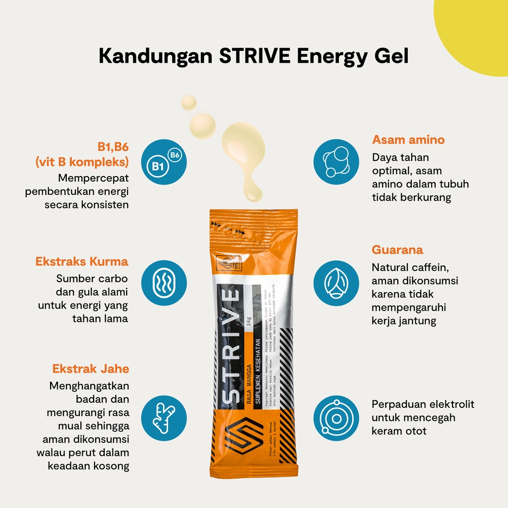 STRIVE Energy Gel 24g – Sports Gel Energy Booster