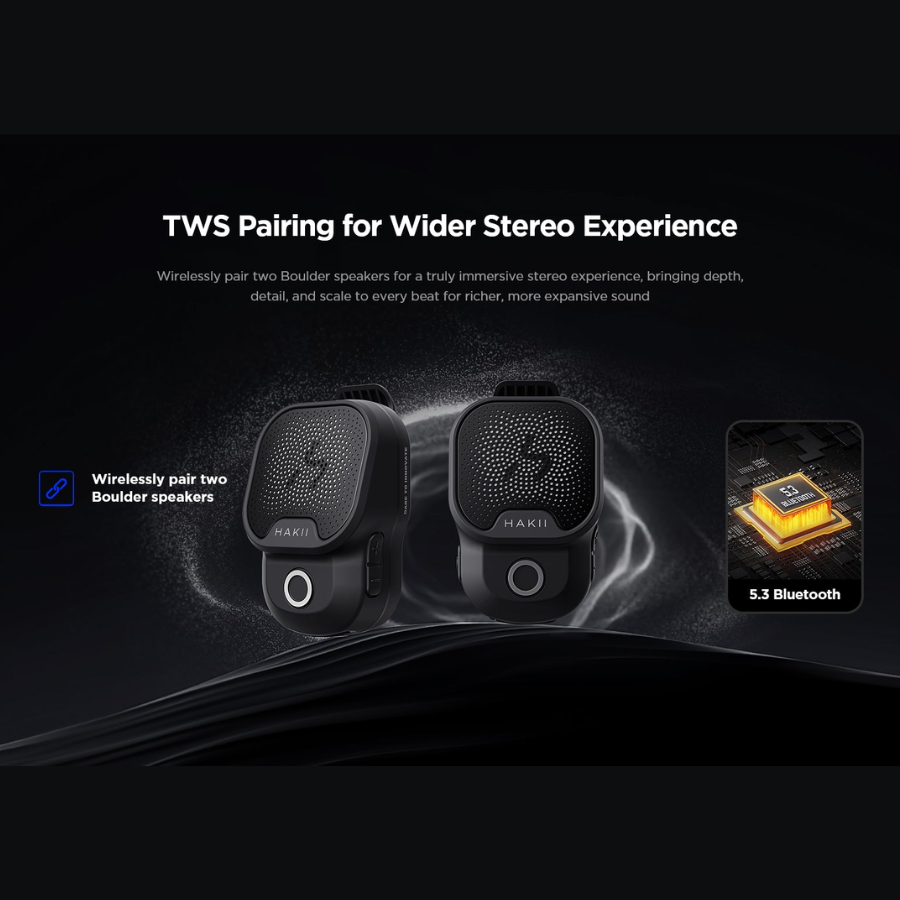 HAKII Boulder Clip-on Wearable Speaker